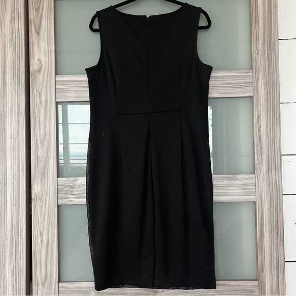 Faux leather and jersey dress - Picture 2 of 7